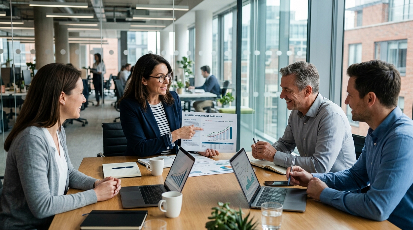 Étude de cas : comment le business consulting a sauvé une entreprise en difficulté